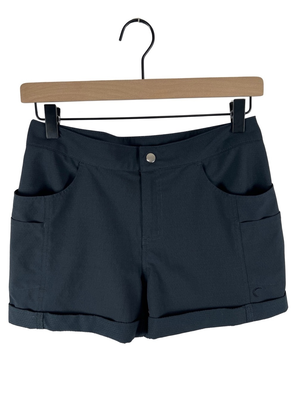 Zyia Active Shorts Womens XS Black Cuffed Stretch Hiking Utility